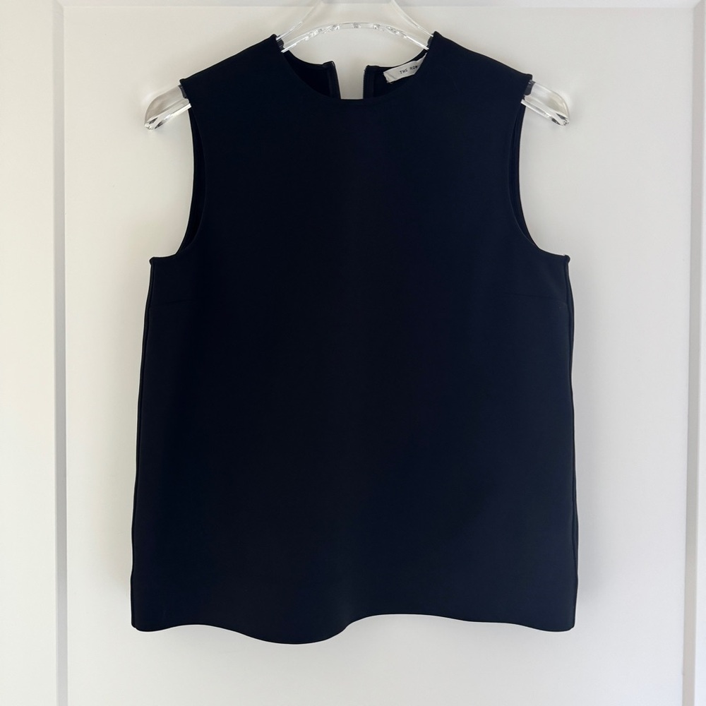 The Row Shellane Black Scuba Sleeveless Crewneck Top - Picture 5 of 9